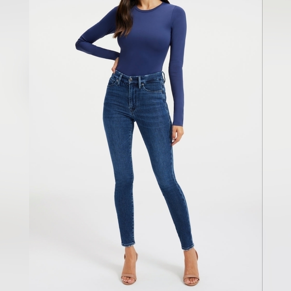 GOOD AMERICAN NWT GOOD LEGS SKINNY CASHMERE JEANS INDIGO312 Size 0/25